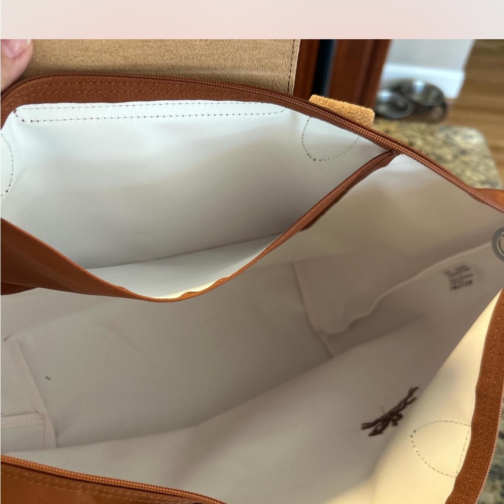 Longchamp le pliage Cognac colored Tote Bag - Picture 7 of 10